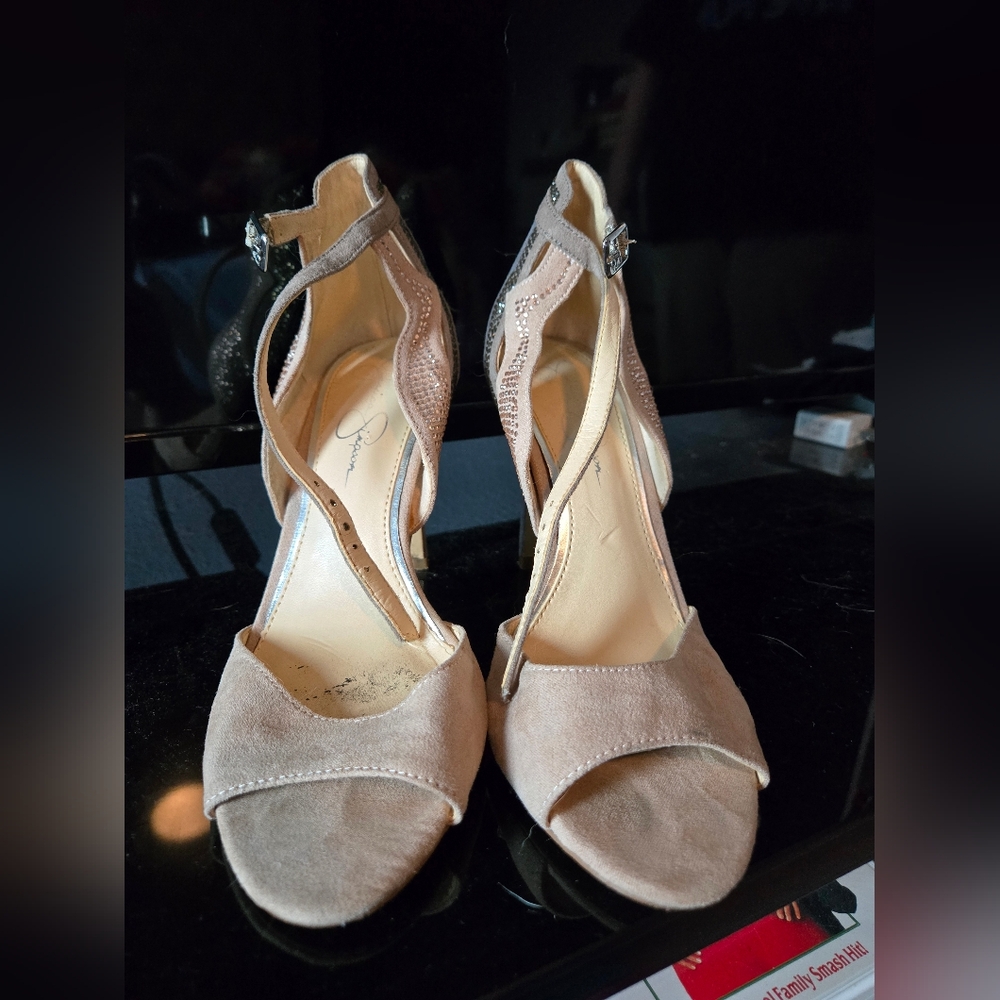 Jessica Simpson Rhinestone Heels - Picture 3 of 5